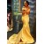Mermaid Off-the-Shoulder Long Yellow Prom Dress Formal Evening Dresses 601456