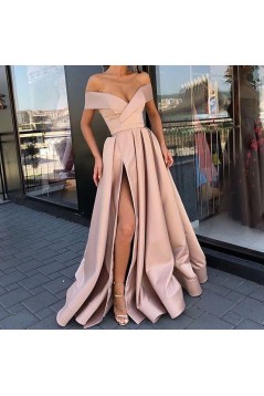 A-Line Off-the-Shoulder Long Prom Dress Formal Evening Dresses 601485