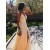 A-Line V-Neck Long Prom Dress Formal Evening Dresses 601489