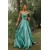 A-Line Two Pieces Long Prom Dress Formal Evening Dresses 601499