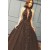 Ball Gown Deep V-Neck Long Prom Dress Formal Evening Dresses 601500