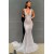 Mermaid V-Neck Sparkling Long Prom Dress Formal Evening Dresses 601501