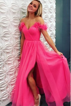A-Line V-Neck Long Prom Dress Formal Evening Dresses 601515