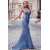 Mermaid V-Neck Long Prom Dress Formal Evening Dresses 601521