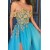 A-Line Lace Tulle Off-the-Shoulder Long Prom Dress Formal Evening Dresses 601540