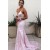 Mermaid Backless Lace V-Neck Long Prom Dress Formal Evening Dresses 601559