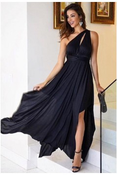 Chiffon One-Shoulder Long Prom Dress Formal Evening Dresses 601571