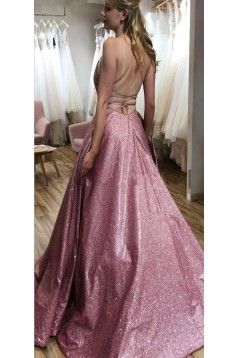 A-Line Sparkle Long Prom Dress Formal Evening Dresses 601585