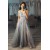 A-Line Lace Tulle V-Neck Long Prom Dress Formal Evening Dresses 601594
