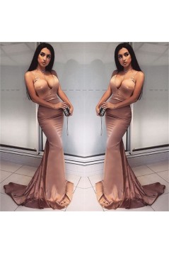 Mermaid V-Neck Long Prom Dress Formal Evening Dresses 601609