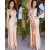 Long Sleeves Deep V-Neck Sequins Long Prom Dress Formal Evening Dresses 601622