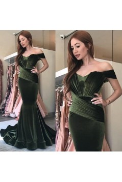 Mermaid Off-the-Shoulder Long Prom Dress Formal Evening Dresses 601625