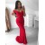 Mermaid Off-the-Shoulder Lace Long Prom Dress Formal Evening Dresses 601628