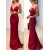 Mermaid V-Neck Long Prom Dress Formal Evening Dresses 601652