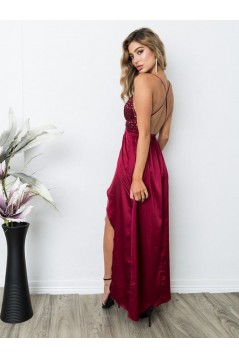 Simple V-Neck Long Prom Dress Formal Evening Dresses 601665