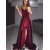 High Low V-Neck Prom Dress Formal Evening Dresses 601681