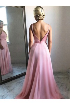 A-Line V-Neck Long Prom Dress Formal Evening Dresses 601727