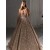 A-Line Sequins V-Neck Long Prom Dress Formal Evening Dresses 601736