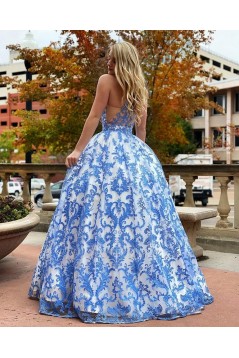 Ball Gown Lace Long Prom Dress Formal Evening Dresses 601765