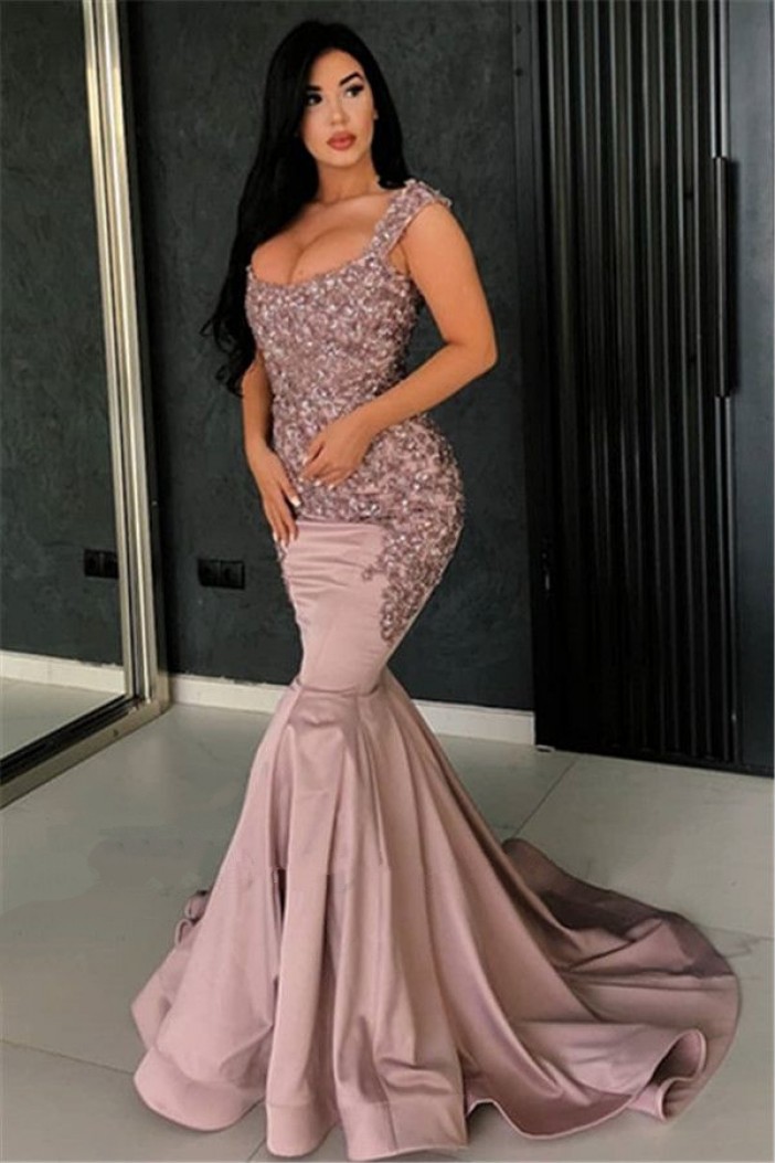 Mermaid Lace Long Prom Dress Formal Evening Dresses 601782