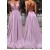 A-Line V-Neck Sparkle Long Prom Dress Formal Evening Dresses 601800