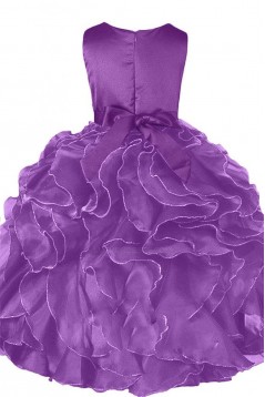 Ball Gown Purple Flower Girl Dresses F010002