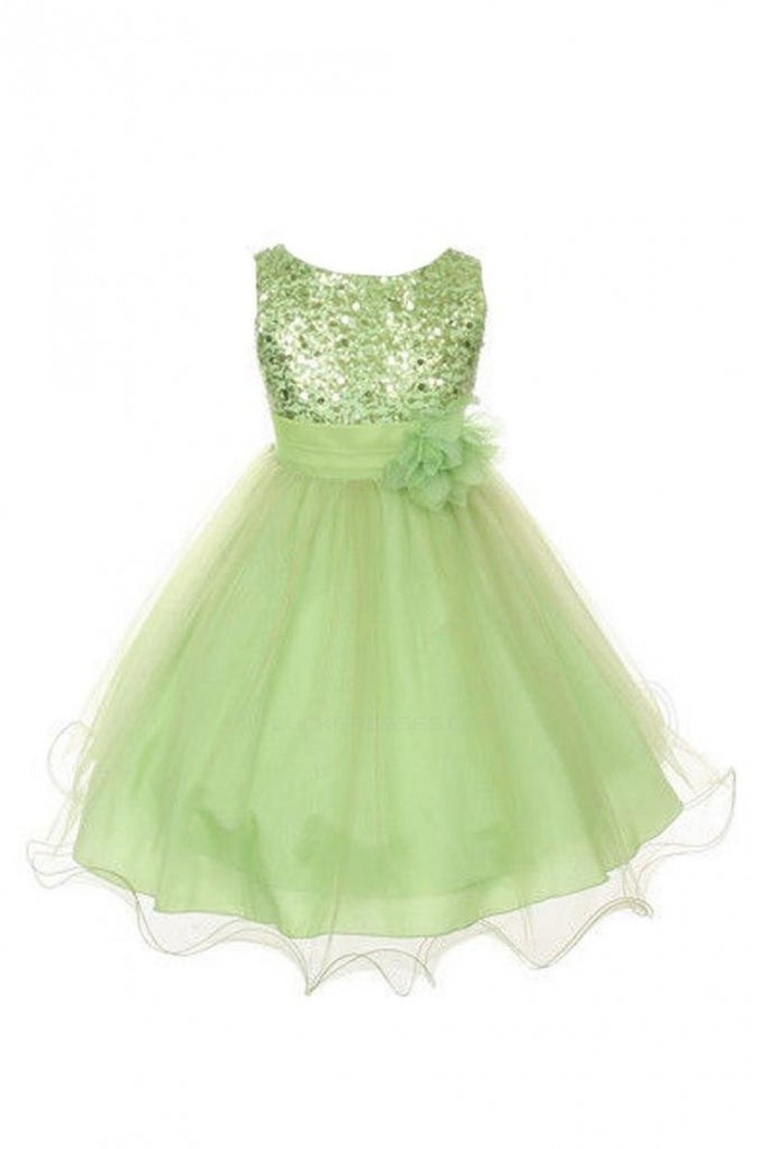 Sequins and Tulle Flower Girl Dresses F010006