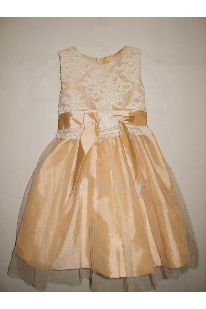 Ball Gown Lace and Tulle Flower Girl Dresses F010029