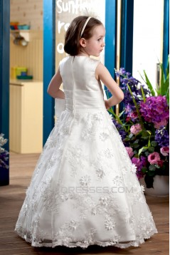 A-Line Floor-Length Lace Flower Girl Dresses 2050005