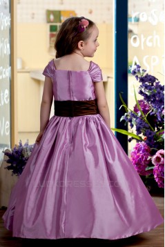 A-Line Straps Handmade Flowers Flower Girl Dresses 2050009