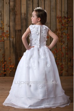 Ball Gown Floor Length Beaded Flower Girl Dresses 2050013