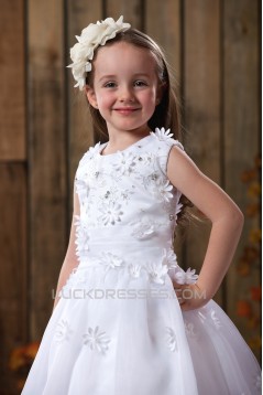 Ball Gown Floor Length Beaded Flower Girl Dresses 2050013