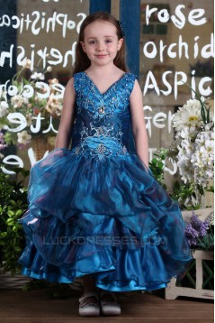 Ball Gown V-Neck Flower Girl Dresses 2050019