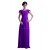 A-Line Cap-Sleeve Long Chiffon Mother of the Bride Dresses M010002
