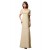 A-Line V-Neck Long Chiffon Mother of the Bride Dresses M010005