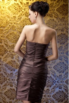 Sheath Short Strapless Mother of the Bride Dresses with A Jacket M010017