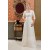A-Line Strapless Beaded Long Mother of the Bride Dresses with A Jacket M010020