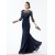 Elegant Trumpet/Mermaid Beaded Applique 3/4 Sleeve Long Chiffon Mother of the Bride Dresses M010028