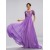 A-Line Beaded Short Sleeve Long Chiffon Mother of the Bride Dresses M010046