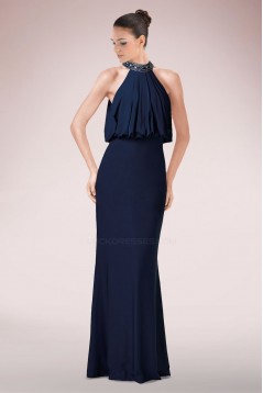 Trumpet/Mermaid Beaded Long Chiffon Mother of the Bride Dresses M010088
