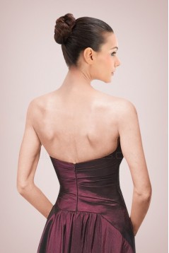 A-Line Strapless Beaded Applique Long Mother of the Bride Dresses with A Jacket M010090