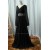 A-Line V-Neck Long Sleeve Beaded Chiffon Mother of the Bride Dresses M010096