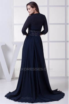 A-Line Chiffon Beading Floor-Length Mother of the Bride Dresses with A Jacket 2040009