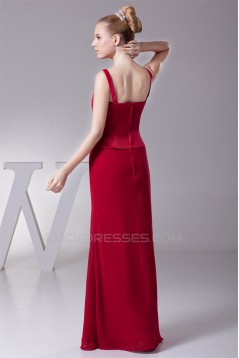 Buckle Mermaid/Trumpet 3/4 Length Satin Chiffon Mother of the Bride Dresses 2040025