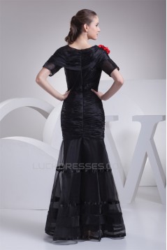 Trumpet/Mermaid Short Sleeve Floor-Length Mother of the Bride Dresses 2040043