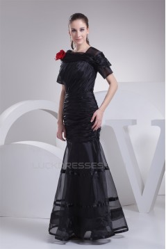 Trumpet/Mermaid Short Sleeve Floor-Length Mother of the Bride Dresses 2040043