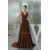 A-Line Handmade Flowers V-Neck Chiffon Mother of the Bride Dresses 2040046