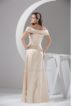 Off-the-Shoulder Sleeveless Floor-Length Mother of the Bride Dresses 2040055