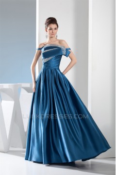 A-Line Beaded Long Mother of the Bride Dresses 2040057