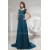 A-Line Puddle Train Capped Sleeves Chiffon Beaded Long Mother of the Bride Dresses 2040060